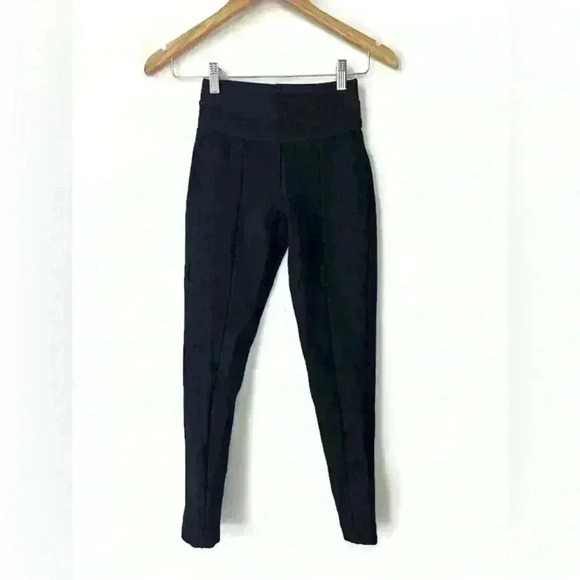 Zara Womens Black High-Waisted Stretchy Office Work  Casual Leggings 26 - Picture 2 of 8